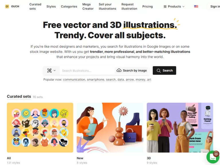 Free vector and 3D illustrations.Trendy. Cover all subjects.-find-Free-AI-tools-Victrays.com_