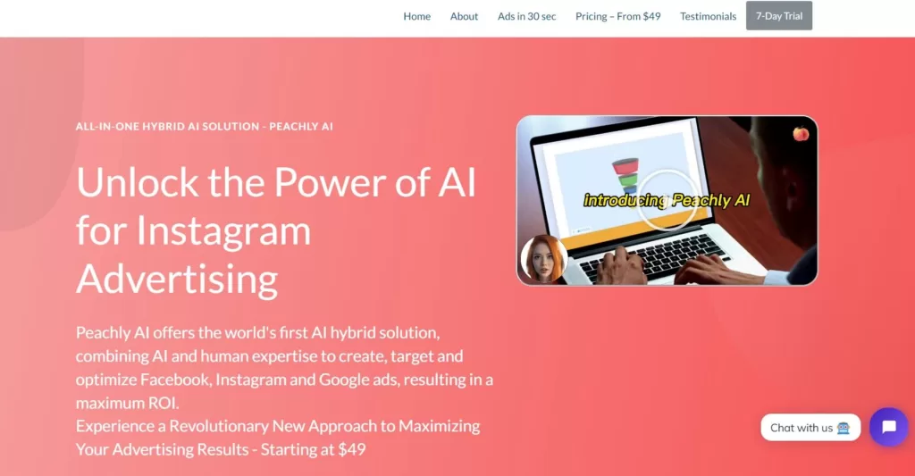 Peachly AI is an all-in-one AI advertising solution that helps businesses create