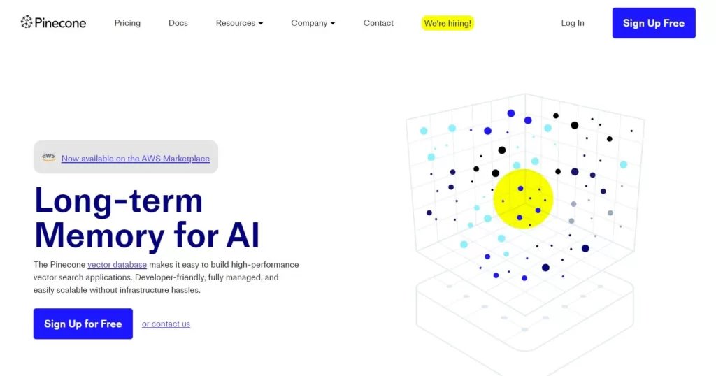 Pinecone makes it fast and easy to take vector search from research to production