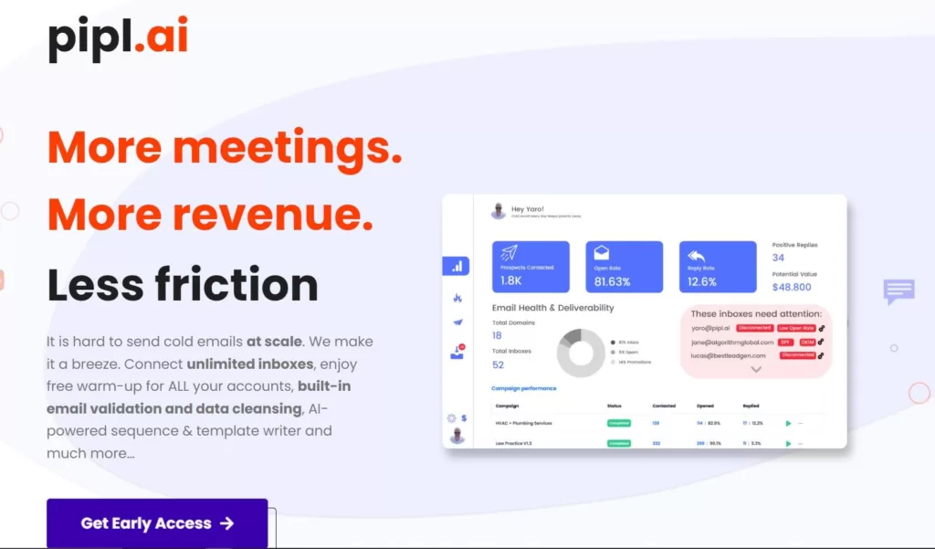 It is hard to send cold emails at scale. We make it a breeze. Connect unlimited inboxes