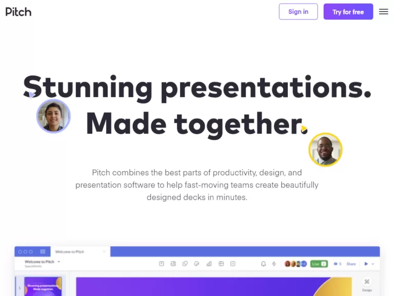 Pitch is uncompromisingly good presentation software