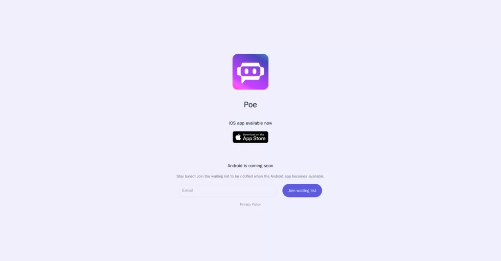 Poe lets you ask questions