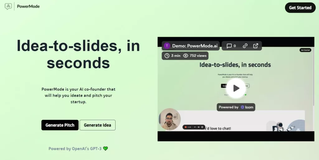 PowerMode is your AI co-founder that will help you ideate and pitch your startup.-find-Free-AI-tools-Victrays.com_