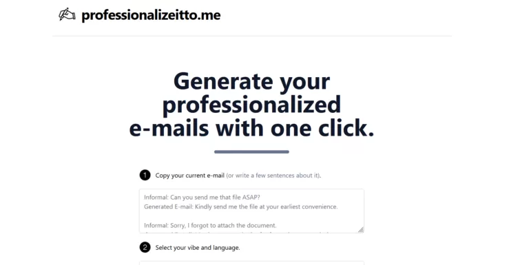 You can create your formal e-mails seamlessly. Write a few sentences and it will generate the e-mail. It supports 6 languages for now.-find-Free-AI-tools-Victrays.com_