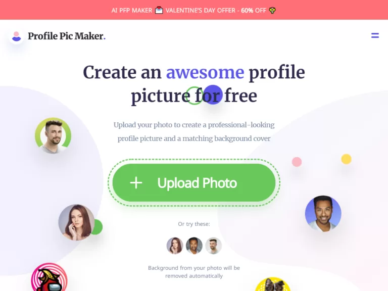 Make an awesome profile picturefrom any photo-find-Free-AI-tools-Victrays.com_