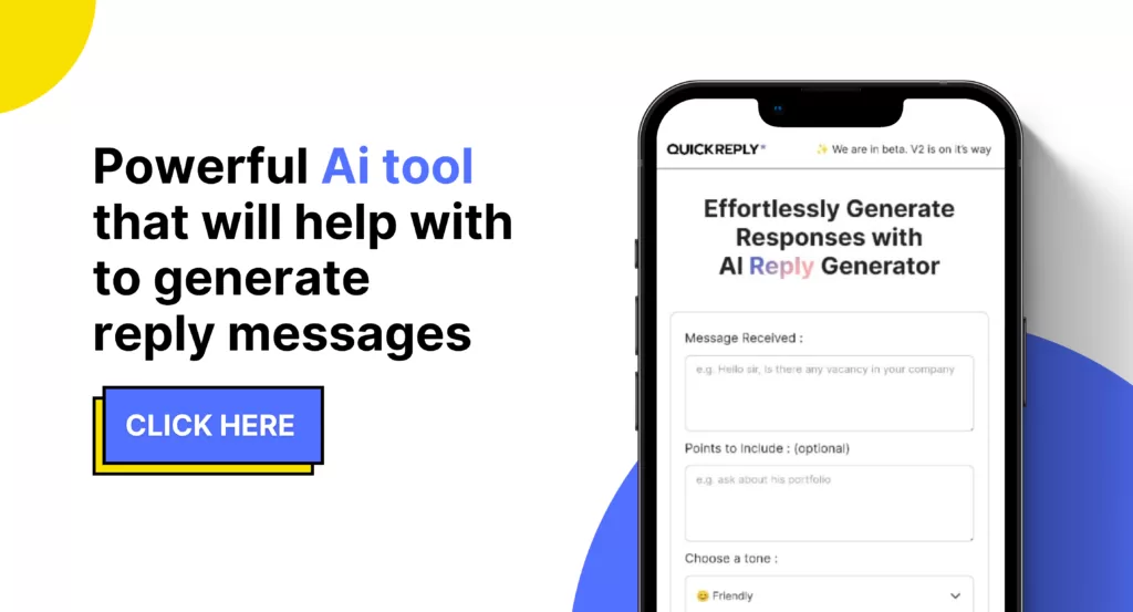 QuickReply uses advanced algorithms to create and analyze incoming messages and generate relevant