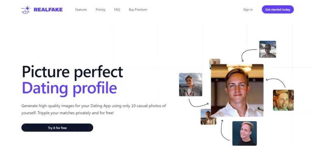 Generate high-quality images for your Dating App using only 10 casual photos of yourself. Try for free and you can pay to remove watermarks.-find-Free-AI-tools-Victrays.com_