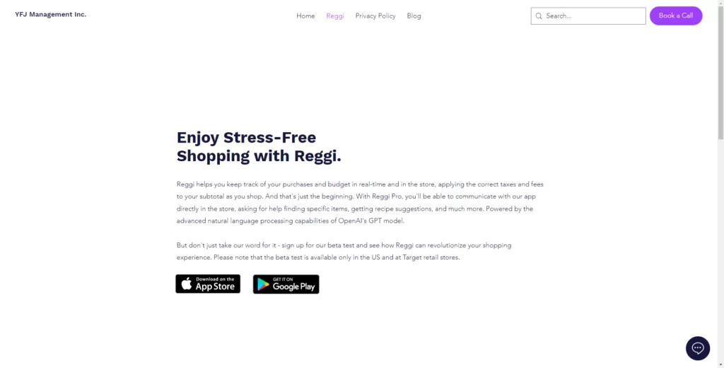 Reggi helps you keep track of your purchases and budget in real-time store