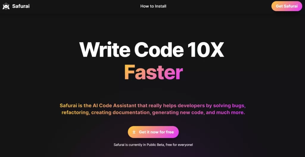Safurai is an AI-based IDE extension designed to assist developers with coding