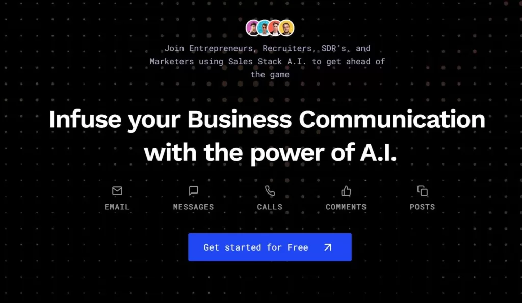 SalesStack enables you to train your own A.I. to communicate with your clients across all channels.-find-Free-AI-tools-Victrays.com_
