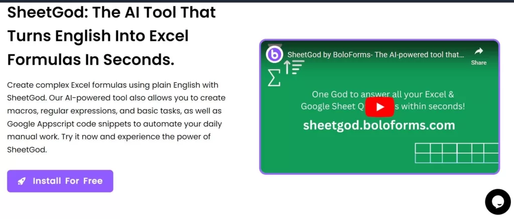 Create complex Excel formulas using plain English with SheetGod. Our AI-powered tool also allows you to create macros