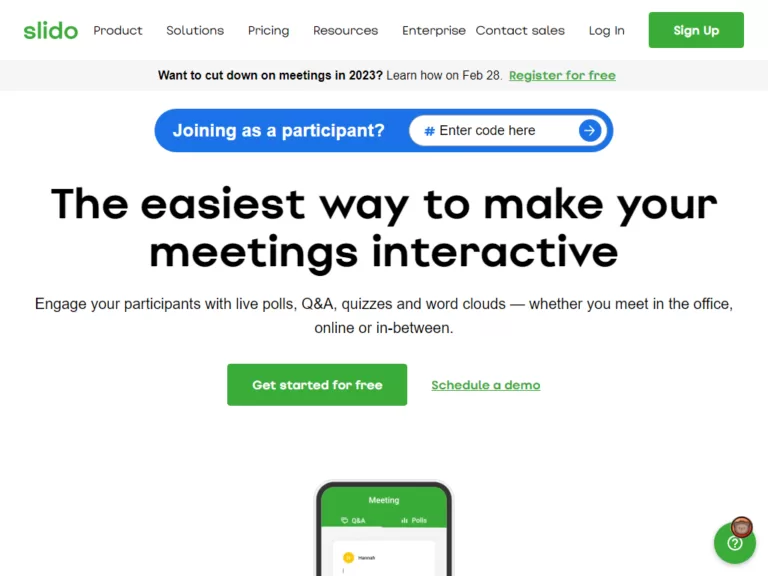 Slido is the ultimate Q&A and polling platform for live and virtual meetings and events.-find-Free-AI-tools-Victrays.com_