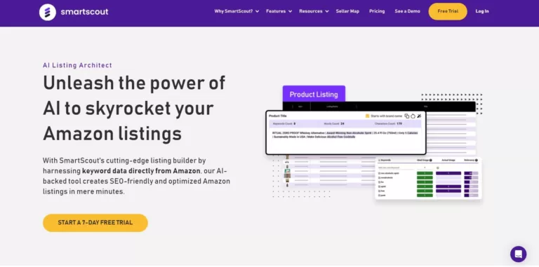 AI Listing Architect (Powered by SmartScout) is an AI-powered tool that helps Amazon sellers optimize their product listings for search engine optimization (SEO) by using data and keywords that are already ranking well on Amazon. Additionally
