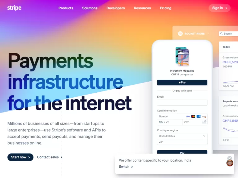 from startups to large enterprises—use Stripe’s software and APIs to accept payments