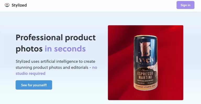 Professional product photos in seconds.