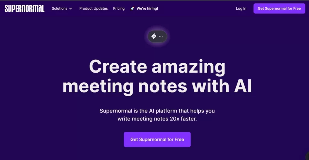 SuperNormal is a platform that enables teammates to send asynchronous video updates throughout the day. Quick video updates with AI-powered summaries help keep teams updated and connected without scheduling meetings or cross time zone syncs.-find-Free-AI-tools-Victrays.com_