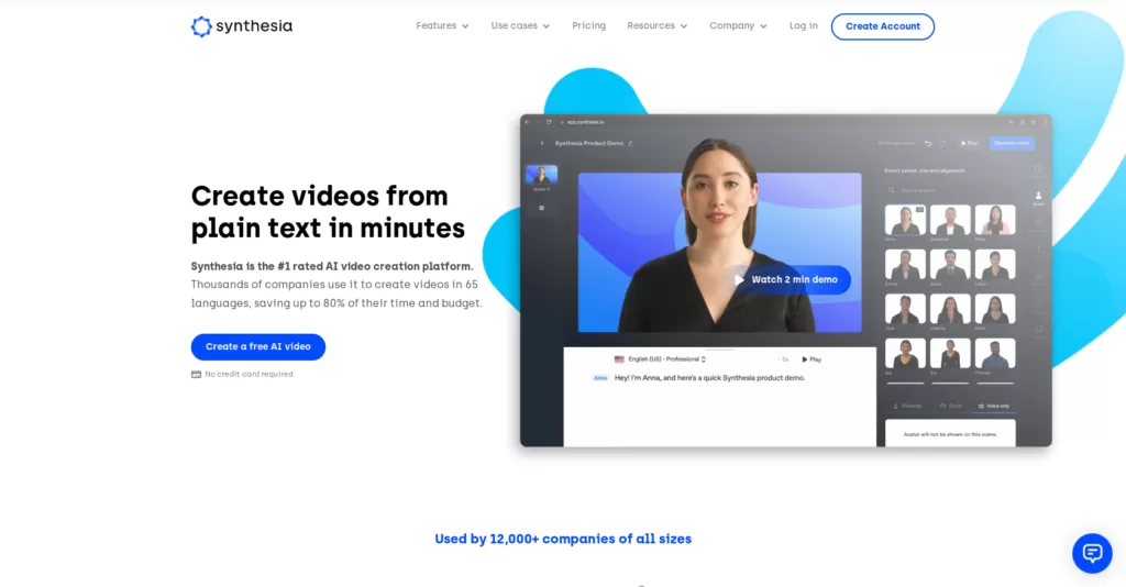 Create AI videos by simply typing in text. Easy to use