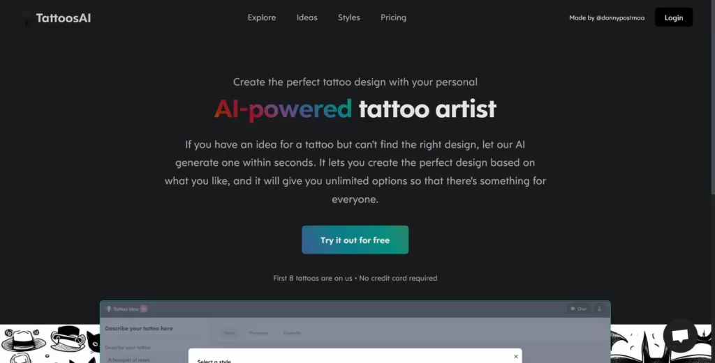 Create the perfect tattoo design with your personal