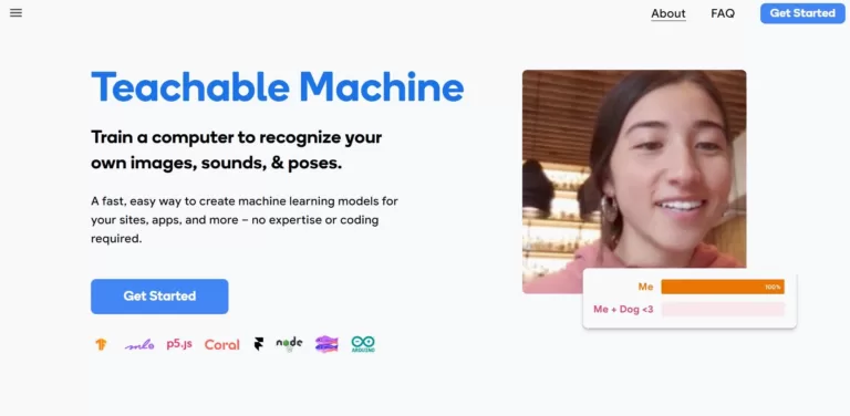 Teachable Machine is a web-based tool that makes creating machine learning models fast