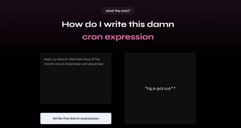 Text to Cron allows you to generate cron jobs through text descriptions of the command-find-Free-AI-tools-Victrays.com_