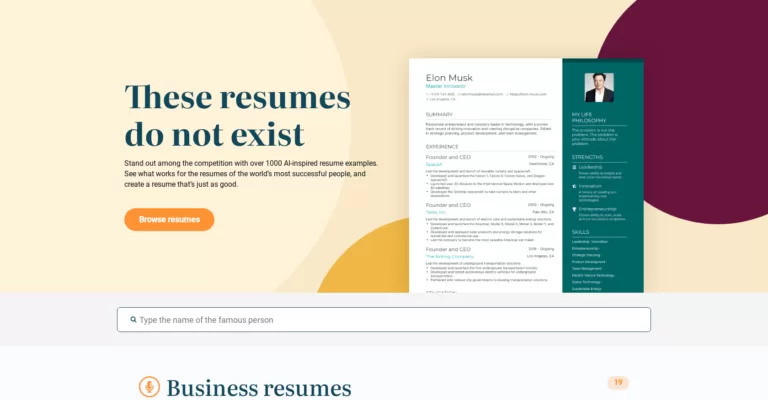 Stand out among the competition with over 1000 AI-inspired resume examples. See what works for the resumes of the world’s most successful people
