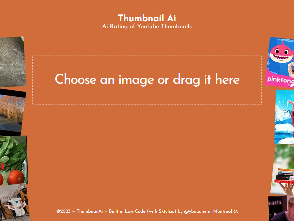 Helping people optimize their YouTube thumbnails by giving them an AI rating.