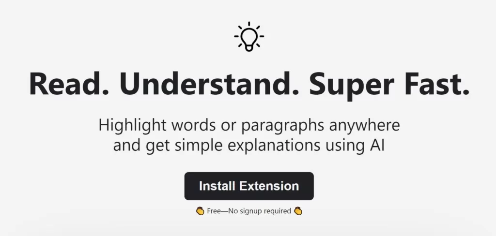 Highlight words or paragraphs anywhere using this extension and get simple explanations using AI-find-Free-AI-tools-Victrays.com_
