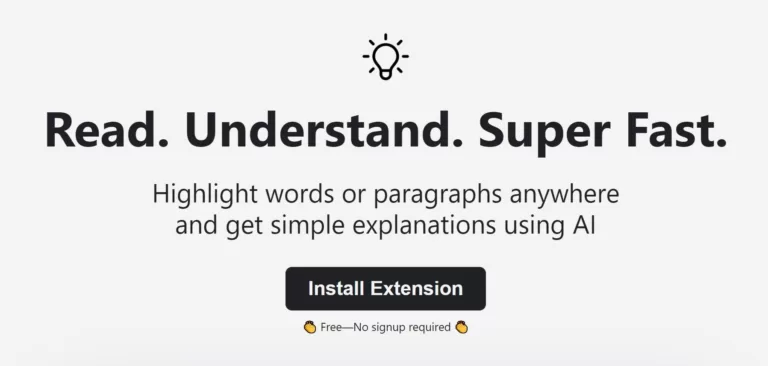 Highlight words or paragraphs anywhere using this extension and get simple explanations using AI-find-Free-AI-tools-Victrays.com_