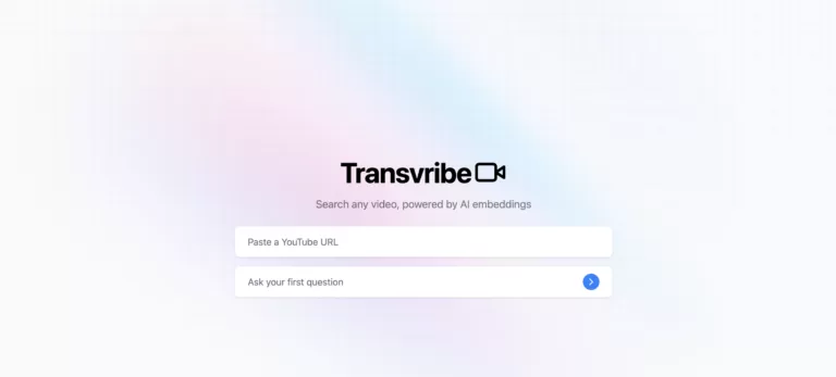 Transvribe is designed to make learning on YouTube 10x more productive. It uses AI embeddings to enable users to search any video