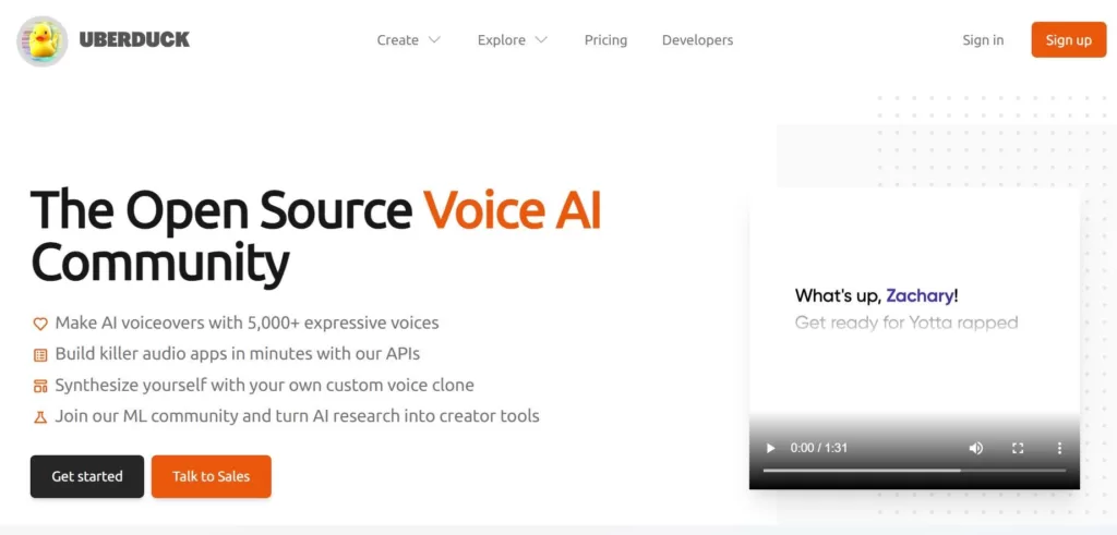 It provides users with tools to create voice-over audio with over 5