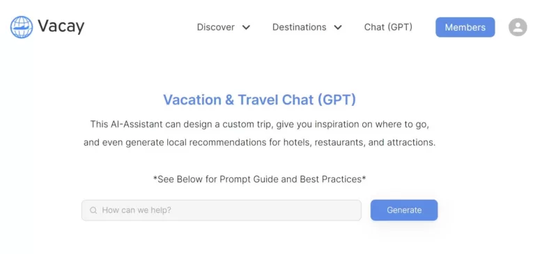 This AI-Assistant can design a custom trip