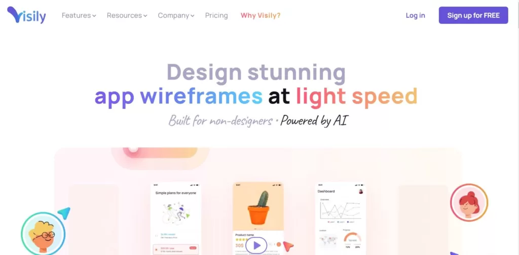 Visily enables teams with diverse design backgrounds to create stunning wireframes and prototypes at light speed. Boasting a wide range of AI-powered features