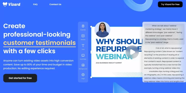 Let content marketers create professional-looking webinar recordings