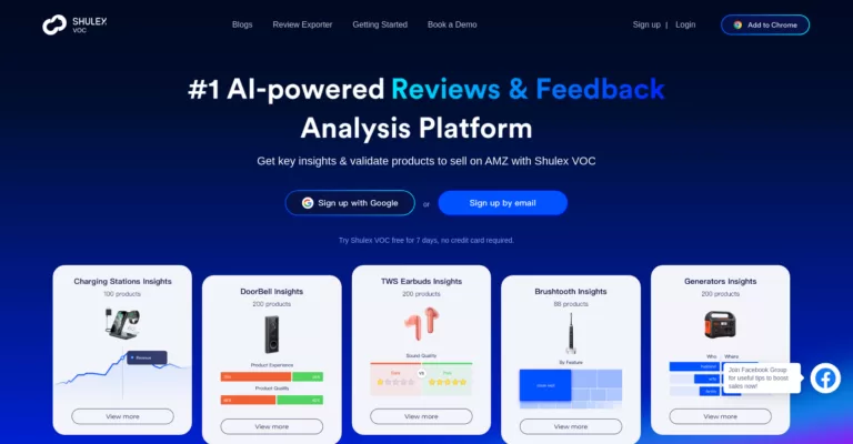 Shulex is an AI-powered reviews and feedback analysis platform that helps Amazon sellers and product managers gain product and customer insights from e-commerce reviews and feedback.-find-Free-AI-tools-Victrays.com_
