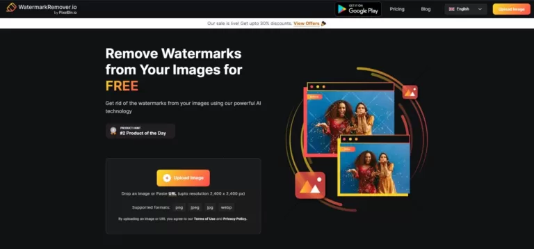 WatermarkRemover.io is an AI-powered tool that automatically removes translucent watermarks from images in a matter of seconds. We allow people from all over the world to benefit from the strength of our product for both personal and professional purposes.-find-Free-AI-tools-Victrays.com_