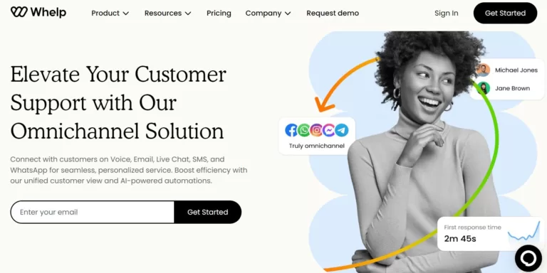 Whelp is an AI-powered omnichannel customer service automation tool that serves a wide range of features to cover all sides of customer service processes for SMEs. You can serve your customers 24/7 without any human interaction. ChatGPT