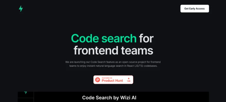 Wizi is a code search feature for frontend teams that enables them to instantly search through React (JS/TS) codebases using natural language. It also includes an AI agent that can help with common frontend tasks