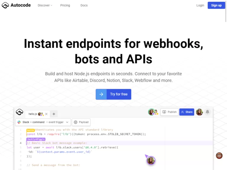 Build bots for Discord