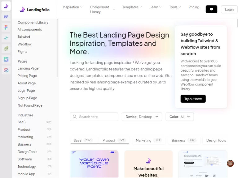 The Best Landing Page Design Inspiration