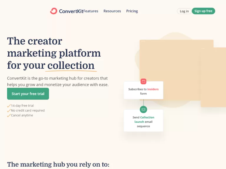 ConvertKit is the go-to marketing hub for creators that helps you grow and monetize your audience with ease-find-Free-AI-tools-Victrays.com_