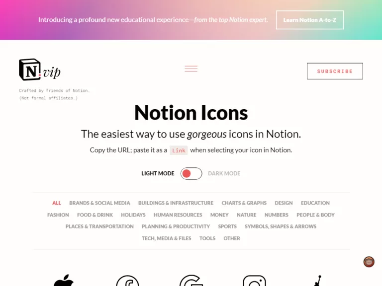 The easiest way to use gorgeous icons in Notion.-find-Free-AI-tools-Victrays.com_