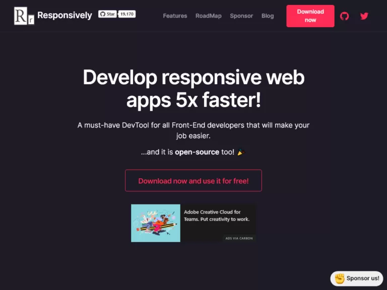 Develop responsive web apps 5x faster!-find-Free-AI-tools-Victrays.com_