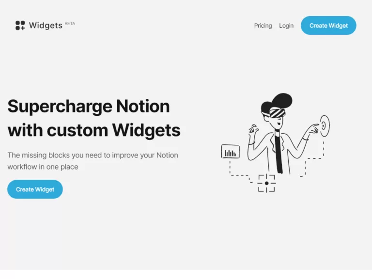 Supercharge Notion with custom Widgets. The missing blocks you need to improve your Notion workflow in one place-find-Free-AI-tools-Victrays.com_