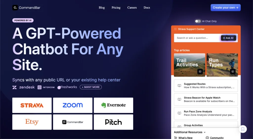 HelpHub is AI chat + semantic search for any website or web app that is trained on your docs
