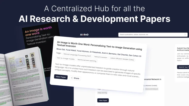 AI-RnD It is a centralised hub of accessing and sharing research papers