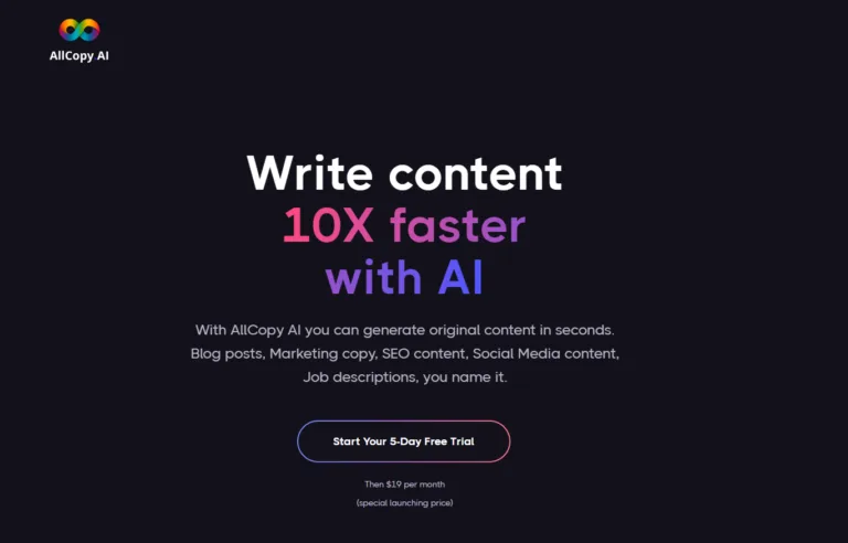 AllCopy AI-Write content‍ 10X faster with AI. With AllCopy AI