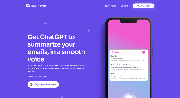 Inbox Narrator-Inbox Narrator summarizes your Gmail emails using ChatGPT