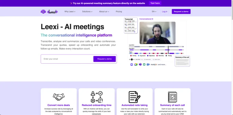 Leexi-Leexi transforms videoconferences and calls with AI capabilities