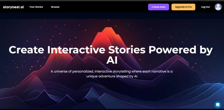 StoryNest.ai StoryNest.ai is a revolutionary storytelling platform where imagination comes to life. Designed with kids in mind