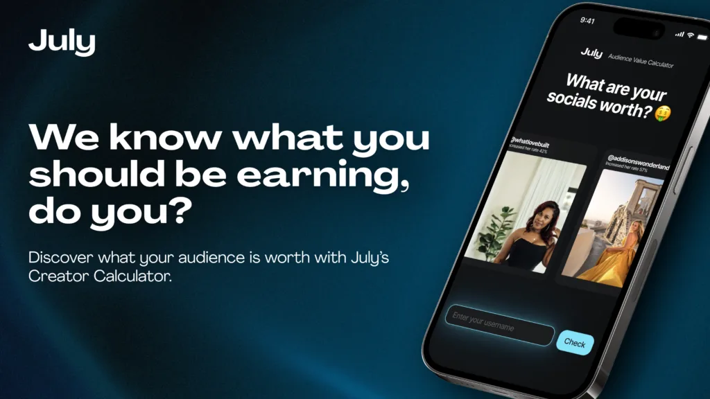 Creator Calculator Find out what you should be making as a content creator   Enter your handles   Discover your value   Start earning it . Find out what your audience is worth. find Free AI tools directory Victrays